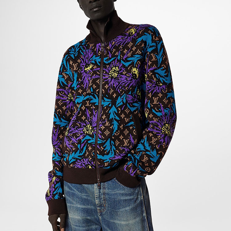 LOUIS VUITTON SS23  Floral Zip-Up Jacket Black 1AB6GZ 圖 6