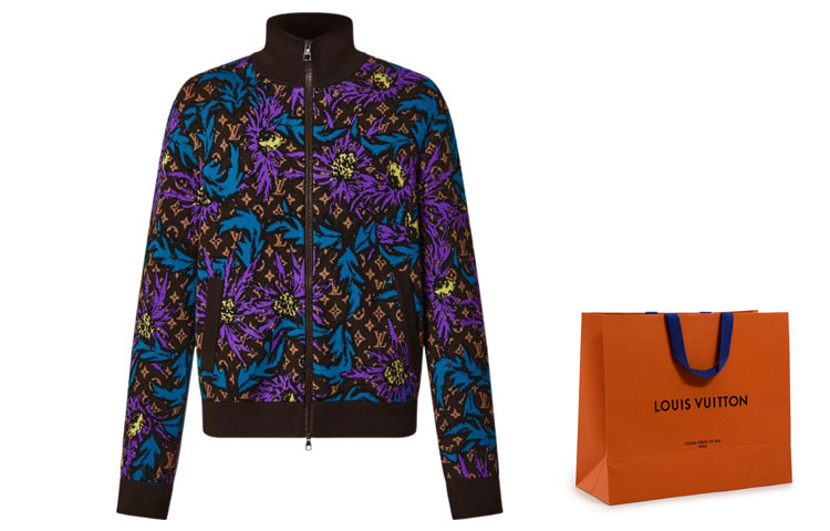 LOUIS VUITTON SS23  Floral Zip-Up Jacket Black 1AB6GZ 圖 8