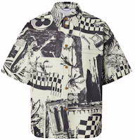 Order LOUIS VUITTON SS23 象牙白花紋印刷短袖襯衫 1AB529
