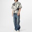 Lookbook 루이비통 SS23 아이보리 화이트 패턴 프린트 반팔 셔츠 1AB529