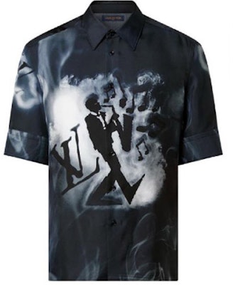 루이비통 SS23 재즈 프린트 반팔 셔츠 다크 블루 1AATPF Order 루이비통 SS23 재즈 프린트 반팔 셔츠 다크 블루 1AATPF