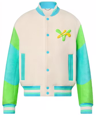 LOUIS VUITTON SS23 Jaket Varsity Multicolor dengan Sulaman Huruf Kartun 1AB96I Buy LOUIS VUITTON SS23 Jaket Varsity Multicolor dengan Sulaman Huruf Kartun 1AB96I
