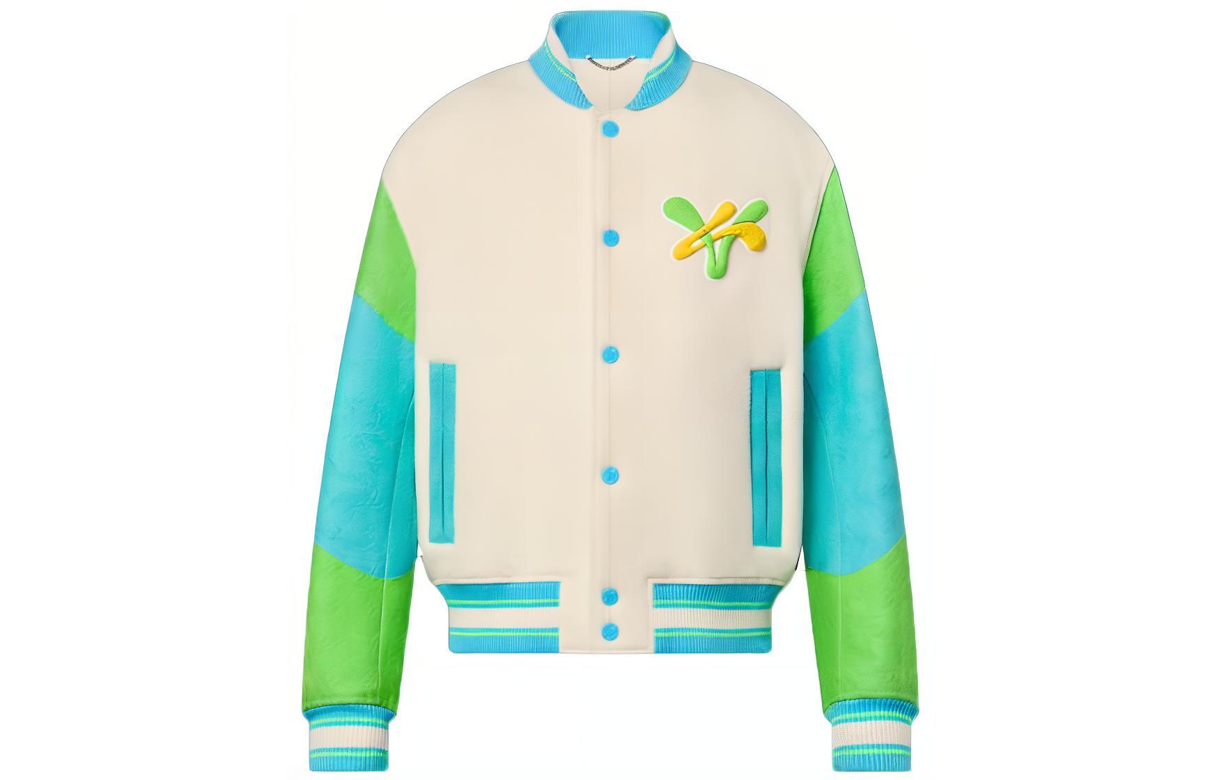 LOUIS VUITTON SS23  Multicolor Varsity Jacket with Cartoon Letter Embroidery 1AB96I 圖 2