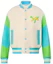Order LOUIS VUITTON SS23 Jaket Varsity Multicolor dengan Sulaman Huruf Kartun 1AB96I
