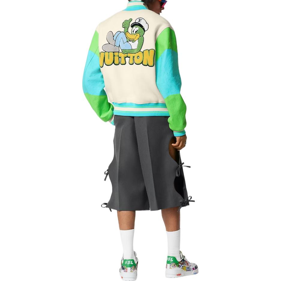 LOUIS VUITTON SS23  Multicolor Varsity Jacket with Cartoon Letter Embroidery 1AB96I 圖 3