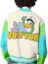Shop LOUIS VUITTON SS23 Jaket Varsity Multicolor dengan Sulaman Huruf Kartun 1AB96I