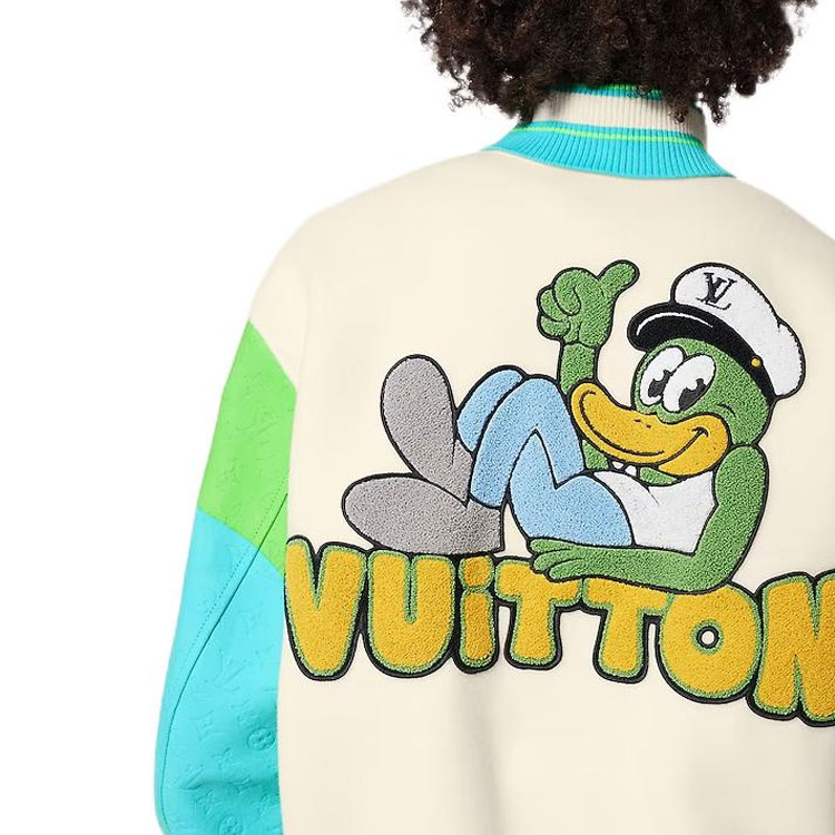 LOUIS VUITTON SS23  Multicolor Varsity Jacket with Cartoon Letter Embroidery 1AB96I 圖 5
