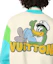 Purchase LOUIS VUITTON SS23 Jaket Varsity Multicolor dengan Sulaman Huruf Kartun 1AB96I