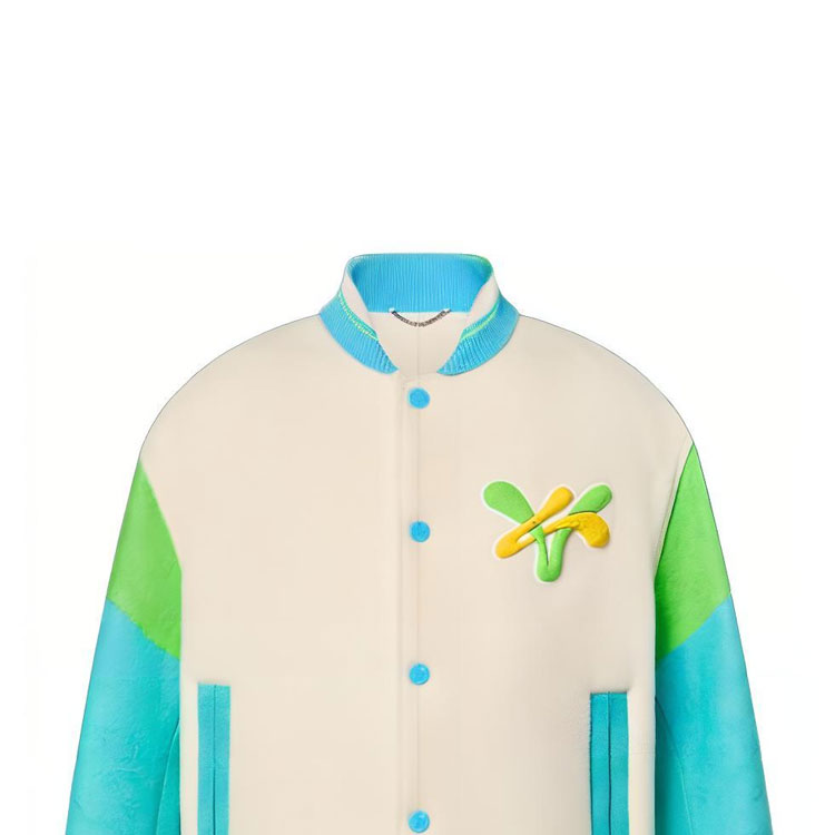 LOUIS VUITTON SS23  Multicolor Varsity Jacket with Cartoon Letter Embroidery 1AB96I 圖 7