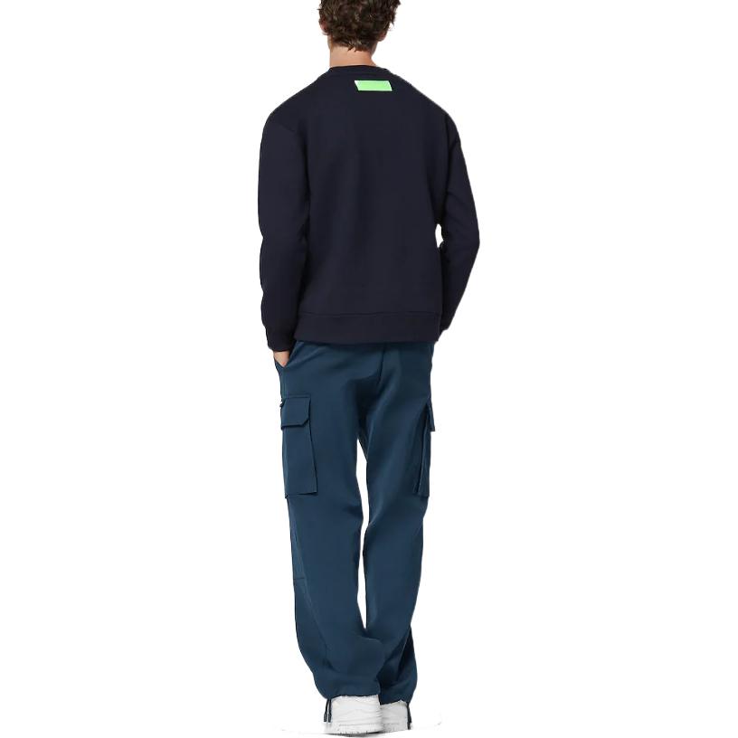 LOUIS VUITTON SS23  Navy Knit Pullover with Letter Embroidery Print 1AAU8D 圖 4