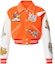 Buy LOUIS VUITTON SS23 Orange Color-Block Embroidered Baseball Jacket. 1AB97R
