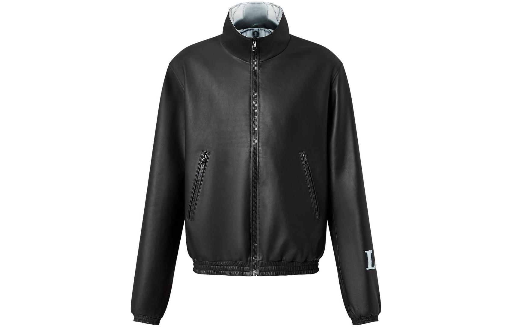 LOUIS VUITTON SS23  Reversible Short Leather Jacket Black 1AB990