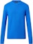 Buy LOUIS VUITTON SS23 Solid Color Long Sleeve Knit Sweater Blue 1AATZX