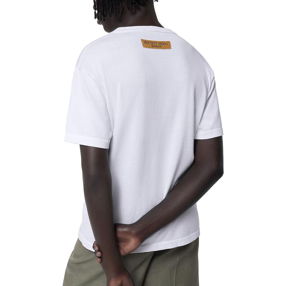 LOUIS VUITTON SS23  White Alphabet Print Crew Neck T-Shirt. 1ABJ8M 圖 4
