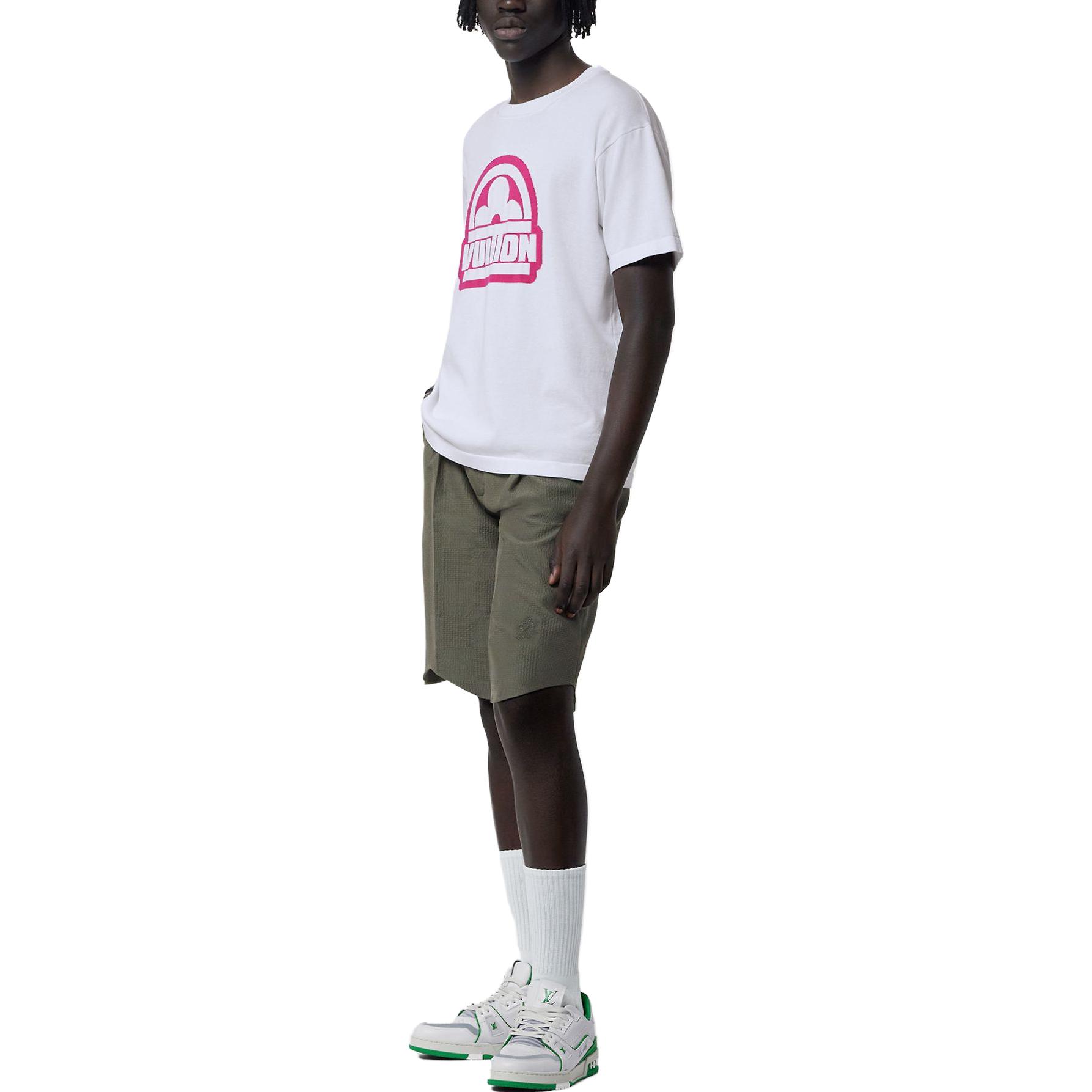 LOUIS VUITTON SS23  White Alphabet Print Crew Neck T-Shirt. 1ABJ8M 圖 5