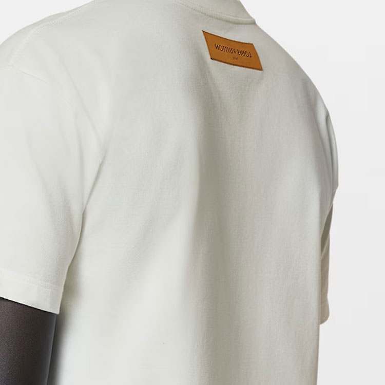 Purchase 路易威登 SS23 白色涂鸦印花短袖T恤 1ABY3Z