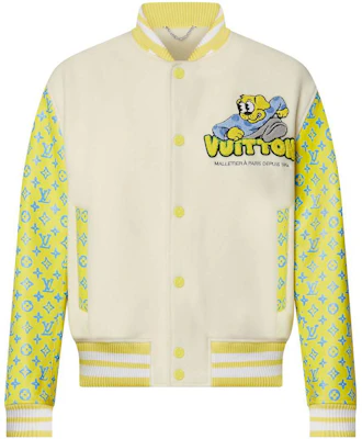 LOUIS VUITTON SS23 Jaket Baseball Kuning Corak Blok Logo 1AB93X Buy LOUIS VUITTON SS23 Jaket Baseball Kuning Corak Blok Logo 1AB93X