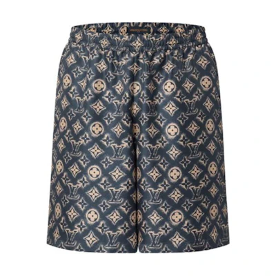 LOUIS VUITTON SS23 All-Over Logo Print Relaxed Shorts for Men Multicolor. 1ABJJY