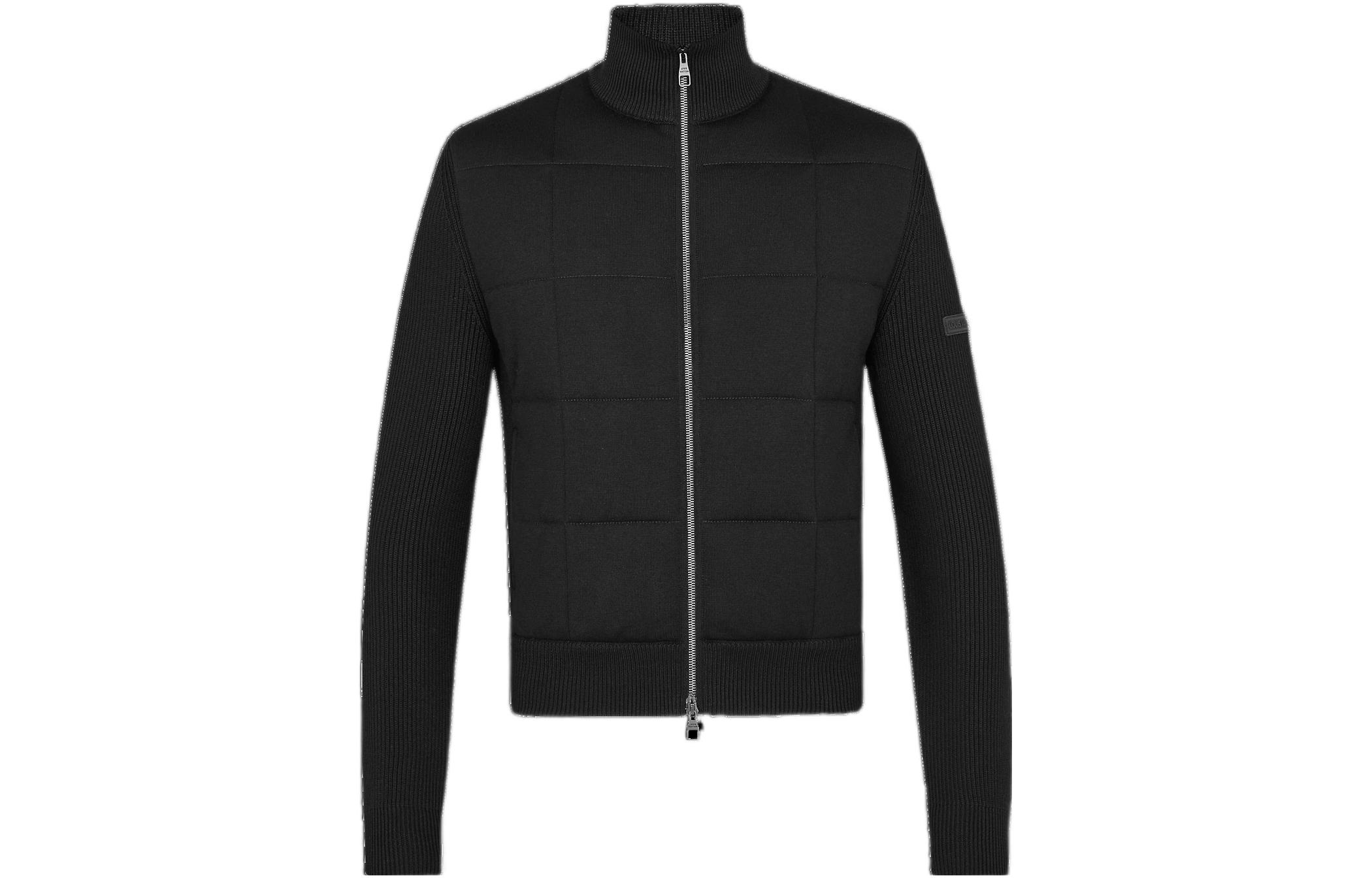 Louis Vuitton SS23 Black Monochrome Zip-Up Stand Collar Jacket Menswear 1A4PUM