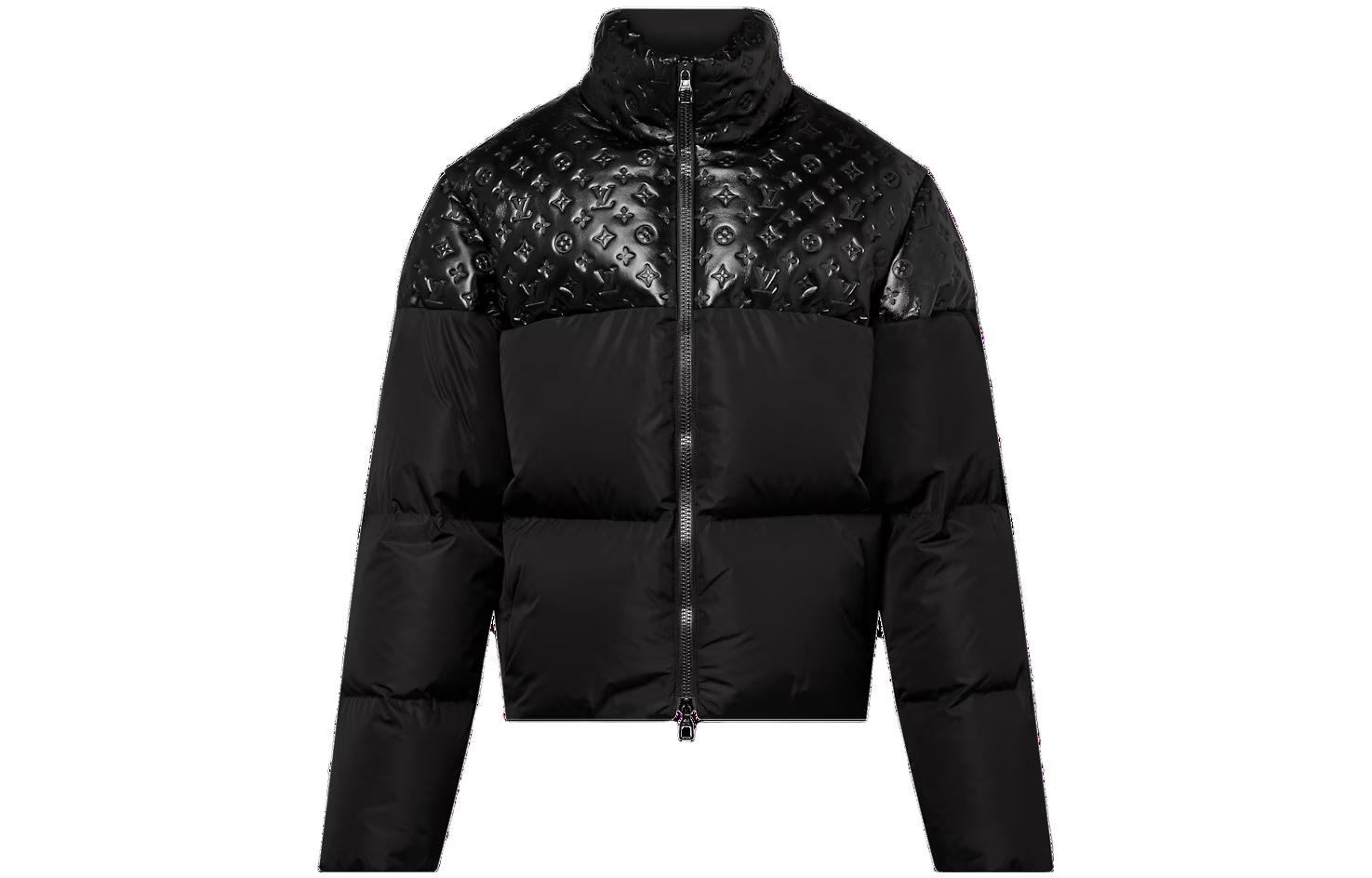 Louis Vuitton SS23 Black Patchwork Loose Fit Zip-Up Jacket Men’s 1ABZFJ