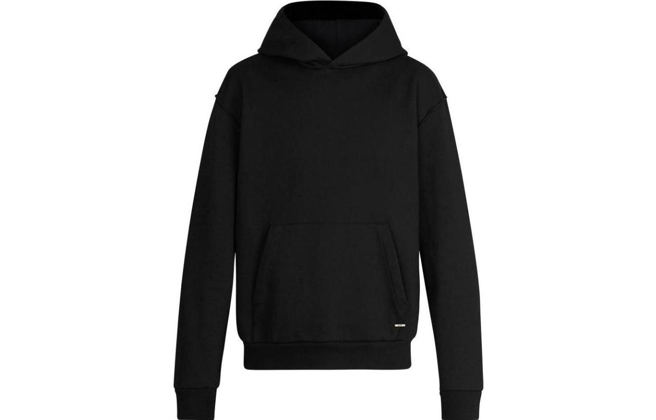 Louis Vuitton SS23 Black Solid Color Pullover Hoodie 1A5VJ4