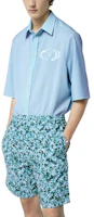 Shop ルイ・ヴィトン SS23 ブルーモノグラム エラスティックウエスト メンズショーツ. 1ABJKY
