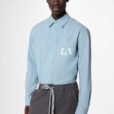 LOUIS VUITTON SS23 Kemeja Lengan Panjang Pria Monogram Biru Single-Breasted 1AB5L7 Details for LOUIS VUITTON SS23 Kemeja Lengan Panjang Pria Monogram Biru Single-Breasted 1AB5L7