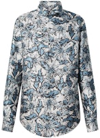 LOUIS VUITTON SS23 Blue Thistle Print Long Sleeve Straight-Cut Shirt Men 1AB6GQ LOUIS VUITTON SS23 Blue Thistle Print Long Sleeve Straight-Cut Shirt Men 1AB6GQ