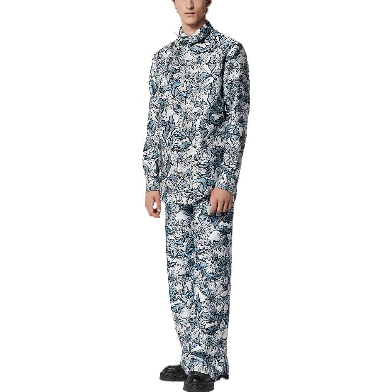 Purchase ルイ・ヴィトン SS23 青いシスル柄 長袖 ストレートカット シャツ メンズ 1AB6GQ