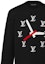 Details for LOUIS VUITTON SS23 Sweater Rajut Pola Jam Pria Warna Hitam 1AA4HL