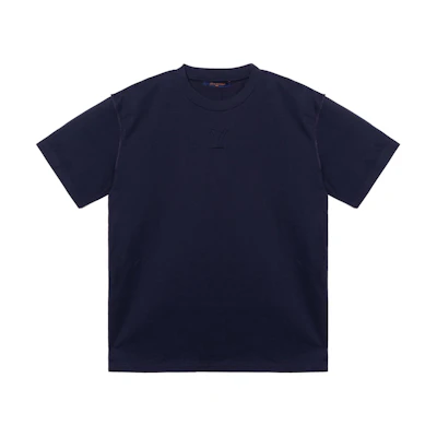LOUIS VUITTON SS23 Embossed Crewneck T-Shirt Blue 1AATS5