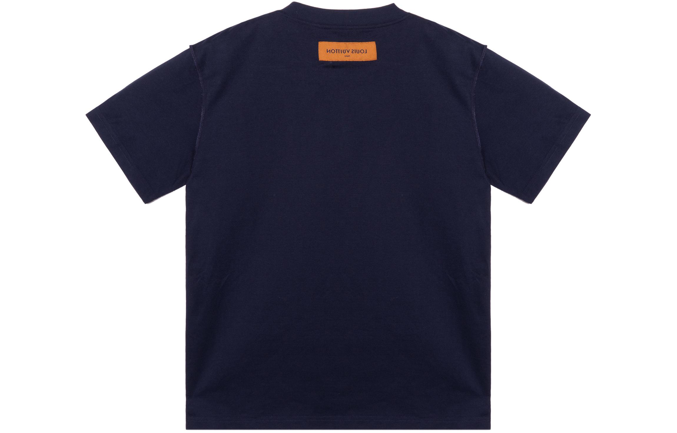 LOUIS VUITTON SS23 Embossed Crewneck T-Shirt Blue 1AATS5 圖 3