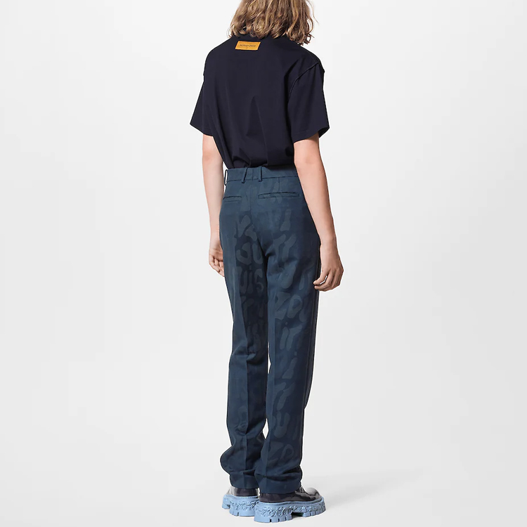 LOUIS VUITTON SS23 Embossed Crewneck T-Shirt Blue 1AATS5 圖 5