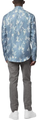 LOUIS VUITTON SS23 Floral Logo Print Long Sleeve Shirt Blue 1AA4IG Shop LOUIS VUITTON SS23 Floral Logo Print Long Sleeve Shirt Blue 1AA4IG