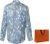 Sizing LOUIS VUITTON SS23 Floral Logo Print Long Sleeve Shirt Blue 1AA4IG
