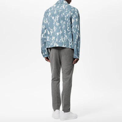 ルイ・ヴィトン SS23 フローラルモノグラム デニムジャケット シングルブレスト ブルー 1AA5I1 Shop ルイ・ヴィトン SS23 フローラルモノグラム デニムジャケット シングルブレスト ブルー 1AA5I1
