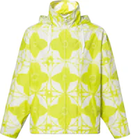 Louis Vuitton SS23 Full Logo Print Drawstring Hoodie Jacket Yellow Mens 1AB544 Louis Vuitton SS23 Full Logo Print Drawstring Hoodie Jacket Yellow Mens 1AB544