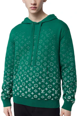 路易威登SS23渐变印花绿色连帽长袖卫衣. 1ABIYU Shop 路易威登SS23渐变印花绿色连帽长袖卫衣. 1ABIYU