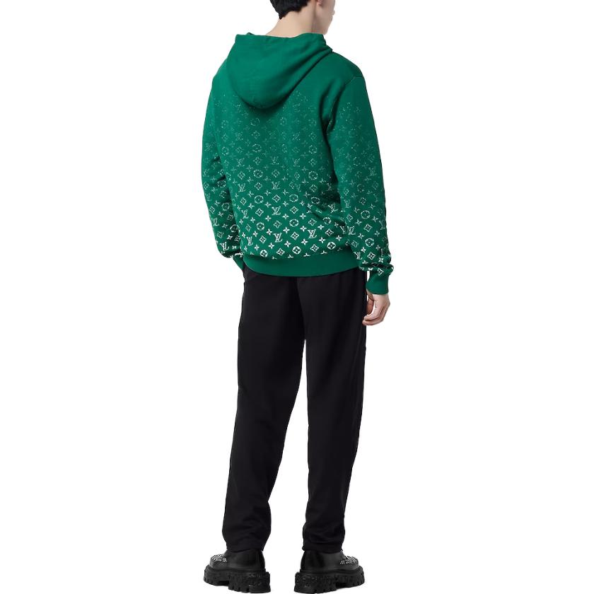 Purchase 路易威登SS23渐变印花绿色连帽长袖卫衣. 1ABIYU