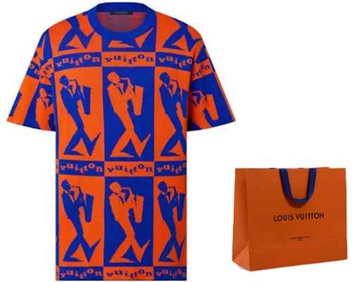 LOUIS VUITTON SS23 Graphic Print Crewneck T-Shirt Orange Short Sleeve Tee 1AAU5M Purchase LOUIS VUITTON SS23 Graphic Print Crewneck T-Shirt Orange Short Sleeve Tee 1AAU5M
