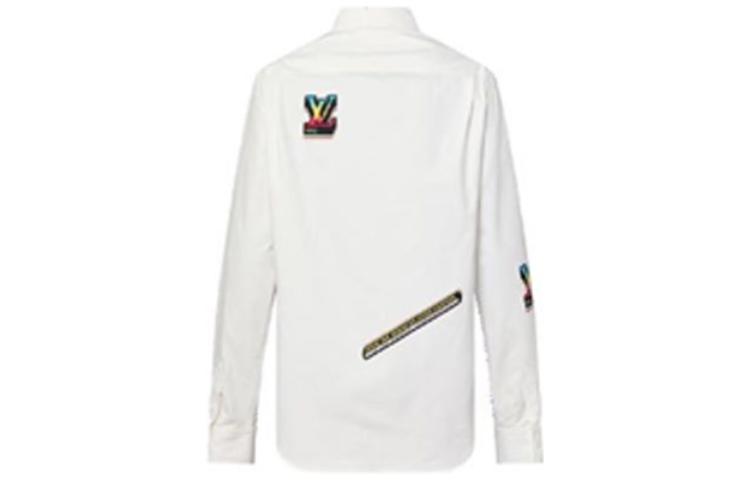 Lookbook Camisa LOUIS VUITTON SS23 Jazz Print Manga Larga con Cremallera Blanca 1AAU6V