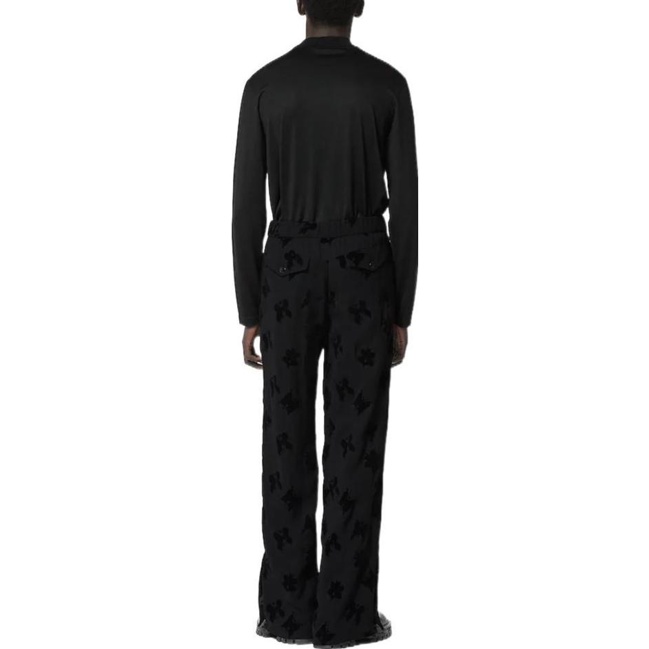 Lookbook 루이 비통 SS23 로고 자수 긴팔 티셔츠 블랙 티셔츠 1AATB8