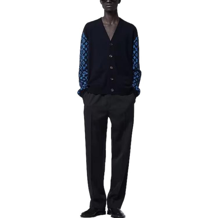 Lookbook ルイヴィトン SS23 ロゴ ニットセーター ブラック 1ABIXK