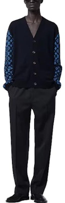 ルイヴィトン SS23 ロゴ ニットセーター ブラック 1ABIXK Lookbook ルイヴィトン SS23 ロゴ ニットセーター ブラック 1ABIXK