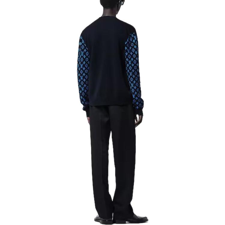 Purchase ルイヴィトン SS23 ロゴ ニットセーター ブラック 1ABIXK