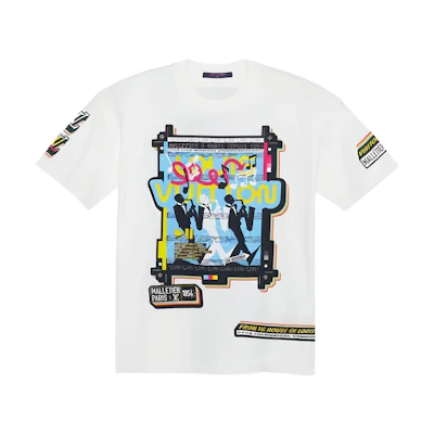 LOUIS VUITTON SS23 Logo Print Short-Sleeve T-Shirt White - Fashion Tee. 1AATZG