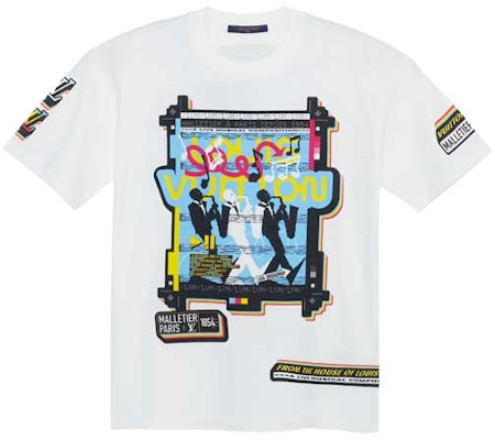 LOUIS VUITTON SS23 Logo Print Short-Sleeve T-Shirt White - Fashion Tee. 1AATZG Order LOUIS VUITTON SS23 Logo Print Short-Sleeve T-Shirt White - Fashion Tee. 1AATZG