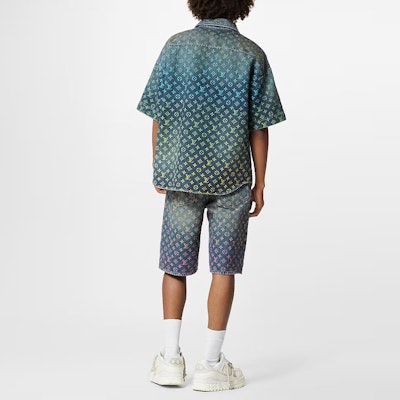 LOUIS VUITTON SS23 Monogram Denim Short Sleeve Shirt Blue Fashion. 1AB91X Purchase LOUIS VUITTON SS23 Monogram Denim Short Sleeve Shirt Blue Fashion. 1AB91X