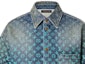 Sizing LOUIS VUITTON SS23 Monogram Denim Short Sleeve Shirt Blue Fashion. 1AB91X