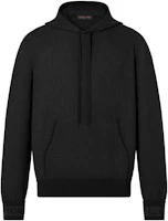LOUIS VUITTON SS23 Monogram Embossed Black Pullover Sweatshirt 1AAU7W LOUIS VUITTON SS23 Monogram Embossed Black Pullover Sweatshirt 1AAU7W